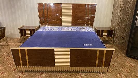 Bed Set Walnut Wood