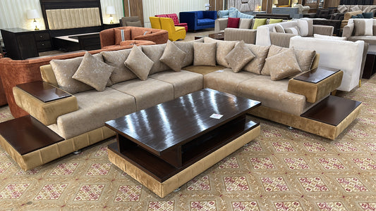 L Shape Sofa Set with Table