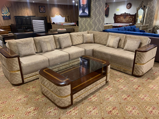 L Shape Sofa set With Table
